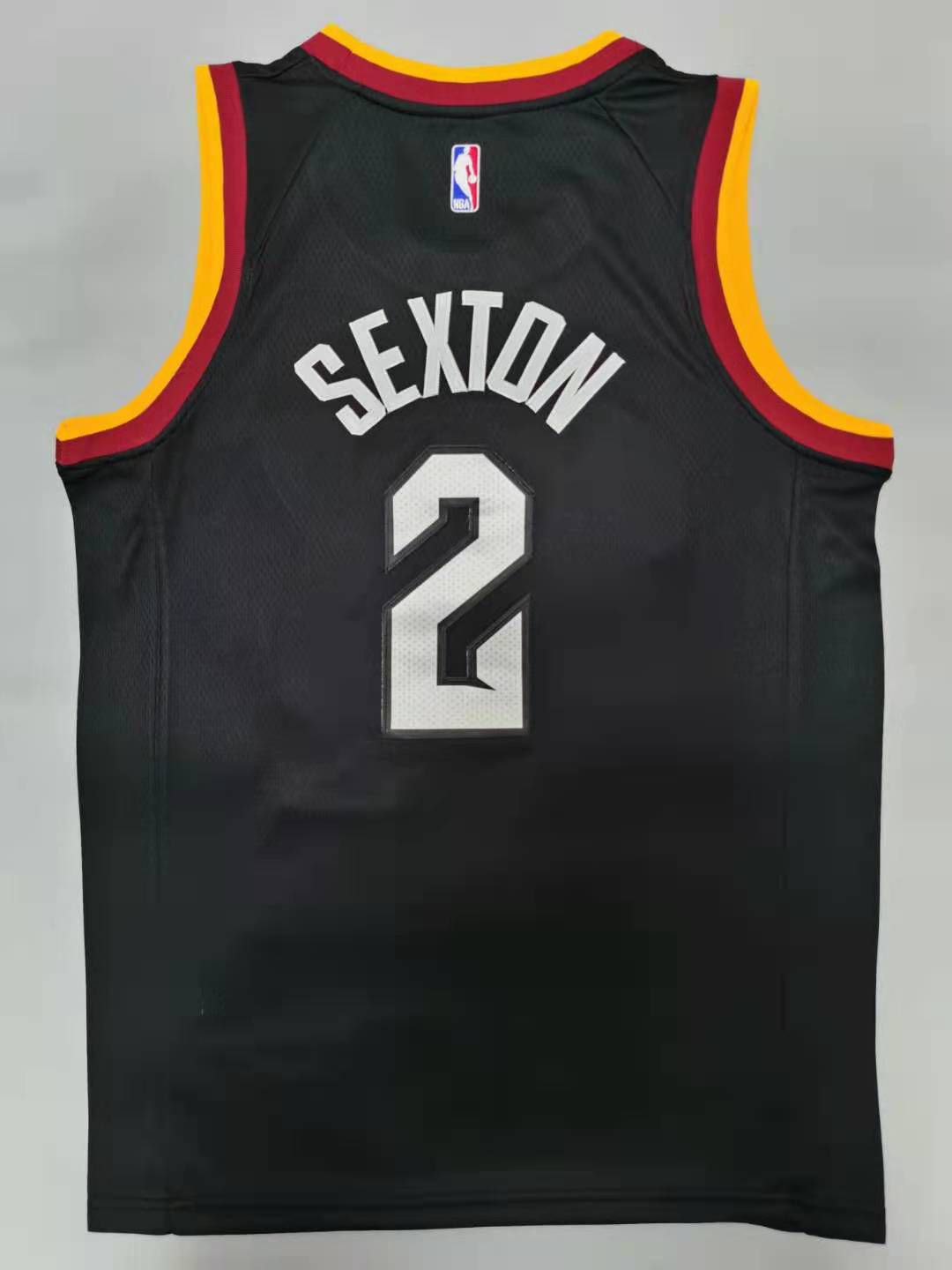 Cheap Men Cleveland Cavaliers 2 Sexton Black 2021 Nike Game NBA Jersey